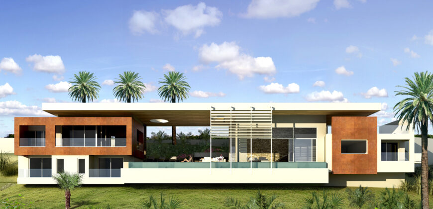 Land within modern, residential, gated area