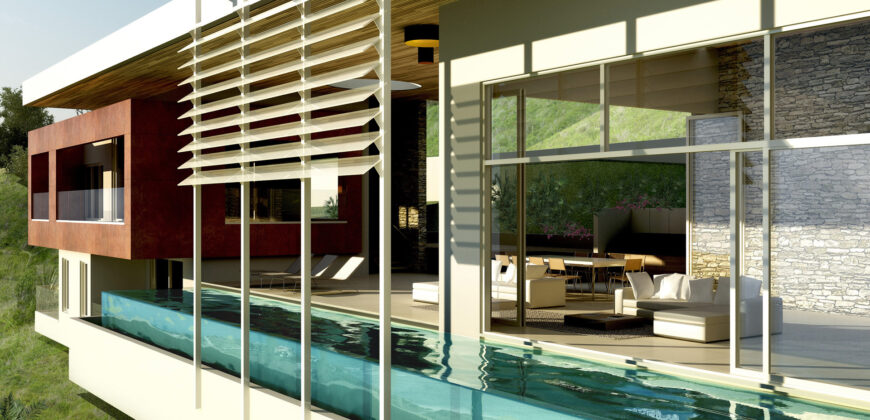 Land within modern, residential, gated area
