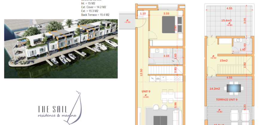 The Sail Residence & Marina Waterfront 2-Level Condo Unit 13