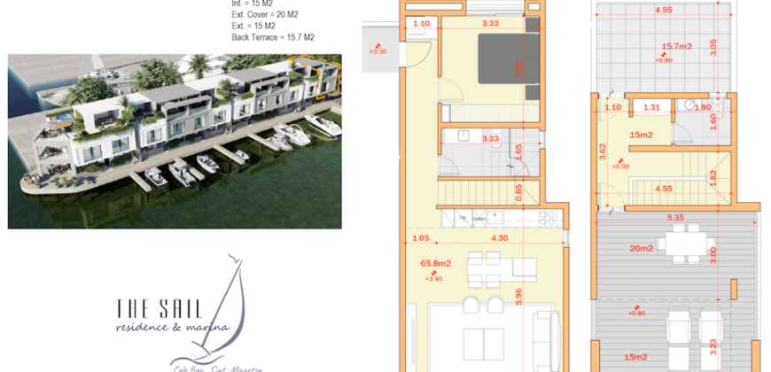 The Sail Residence & Marina Waterfront 2-Level Condo Unit 17