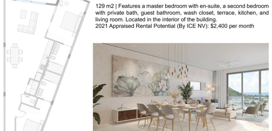 Luxurious 2 Bedroom Level 4 Unit #40 at Belair Plaza Residence